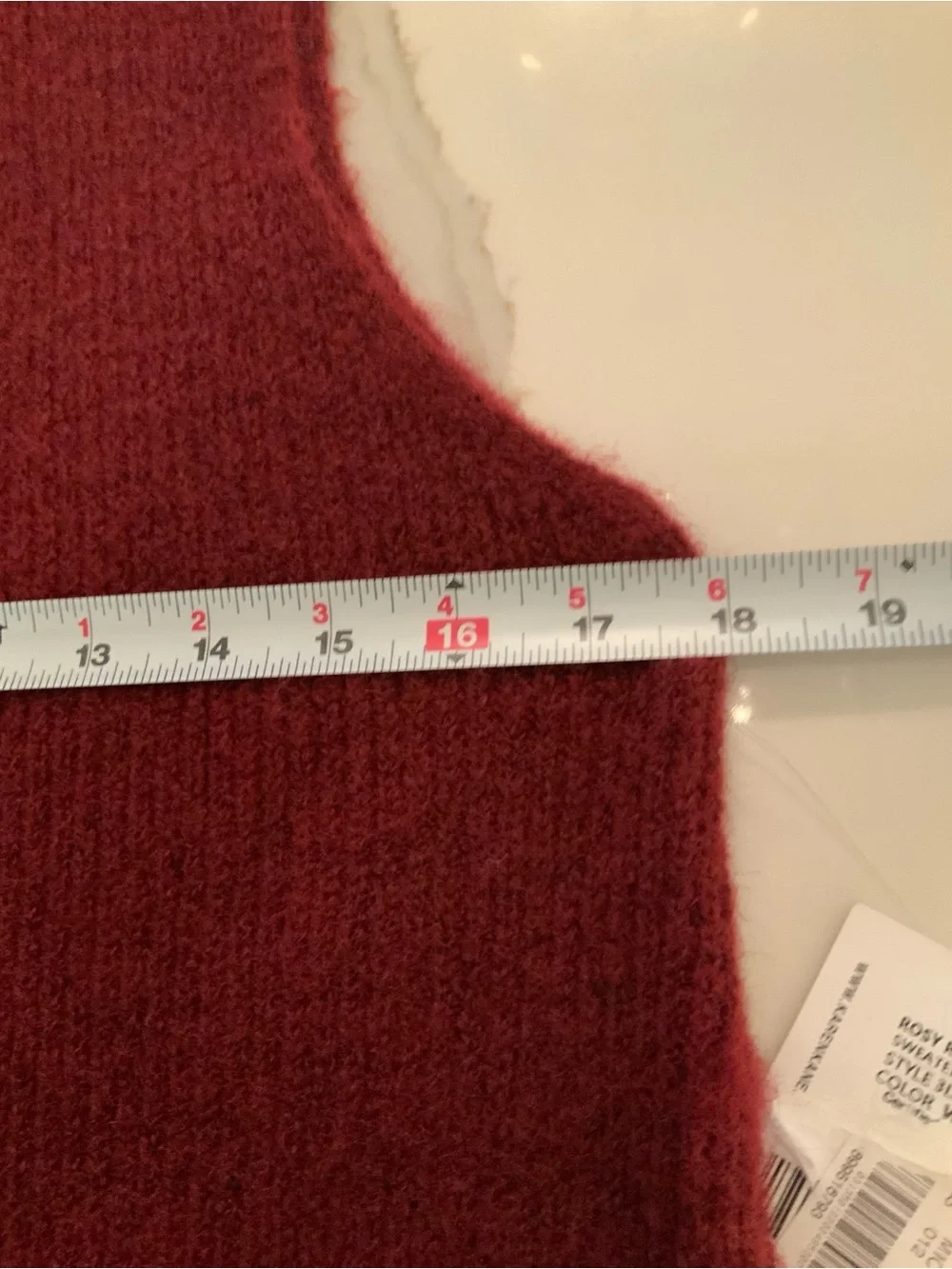 Karen Kane Sleeveless Turtleneck Sweater Midi Dress M Wine Measures for Medium
